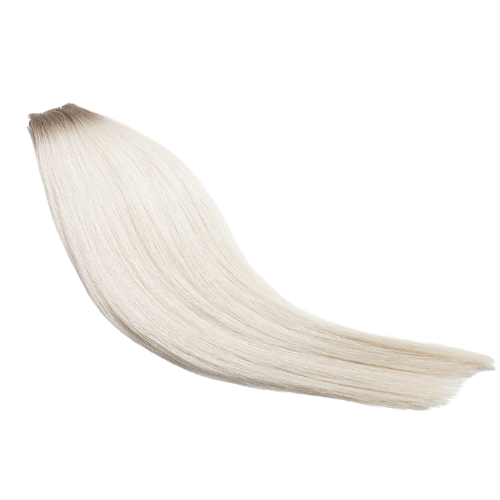 NATURAL ROOTED SNOW WHITE, LUX  *Secret Weft™️ SCARLETT HAIR EXTENSIONS