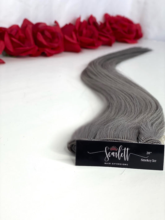 LUX 20" Smokey Ice *Hand Tied Weft - Scarlett Hair Extensions