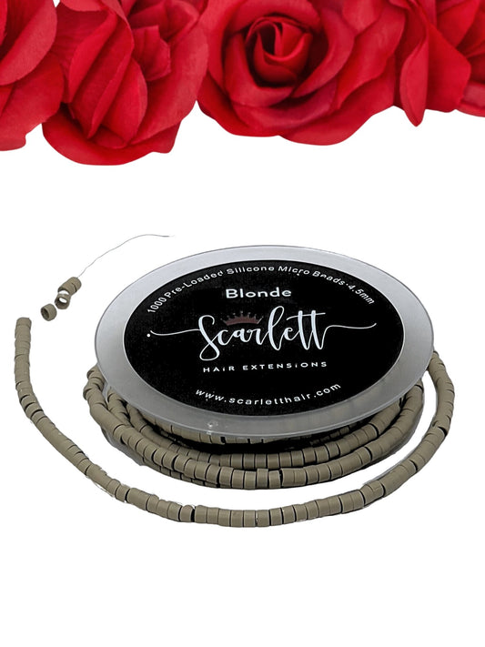 NEW! PRE-LOADED Silicone Micro Beads - Scarlett Hair Extensions