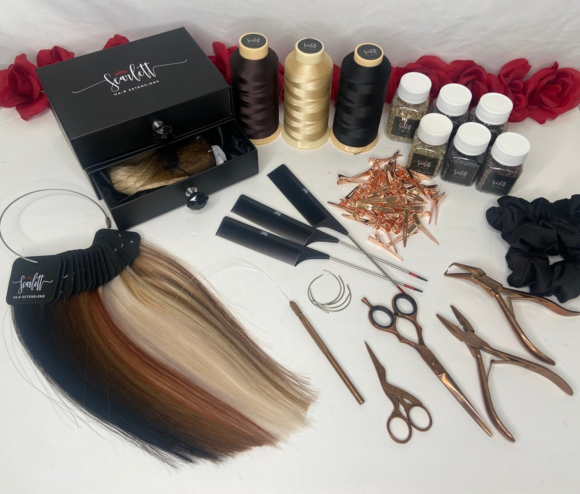 Secret Beaded Weft™️ Method (Hand-Tied) * Online Course - Scarlett Hair Extensions