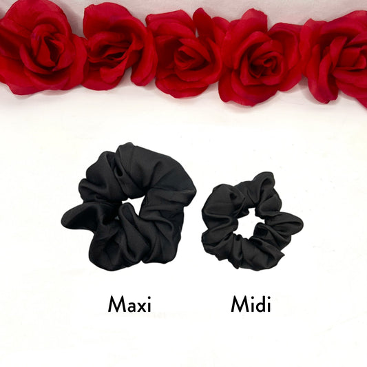 Silk Scrunchie *Noir - Scarlett Hair Extensions