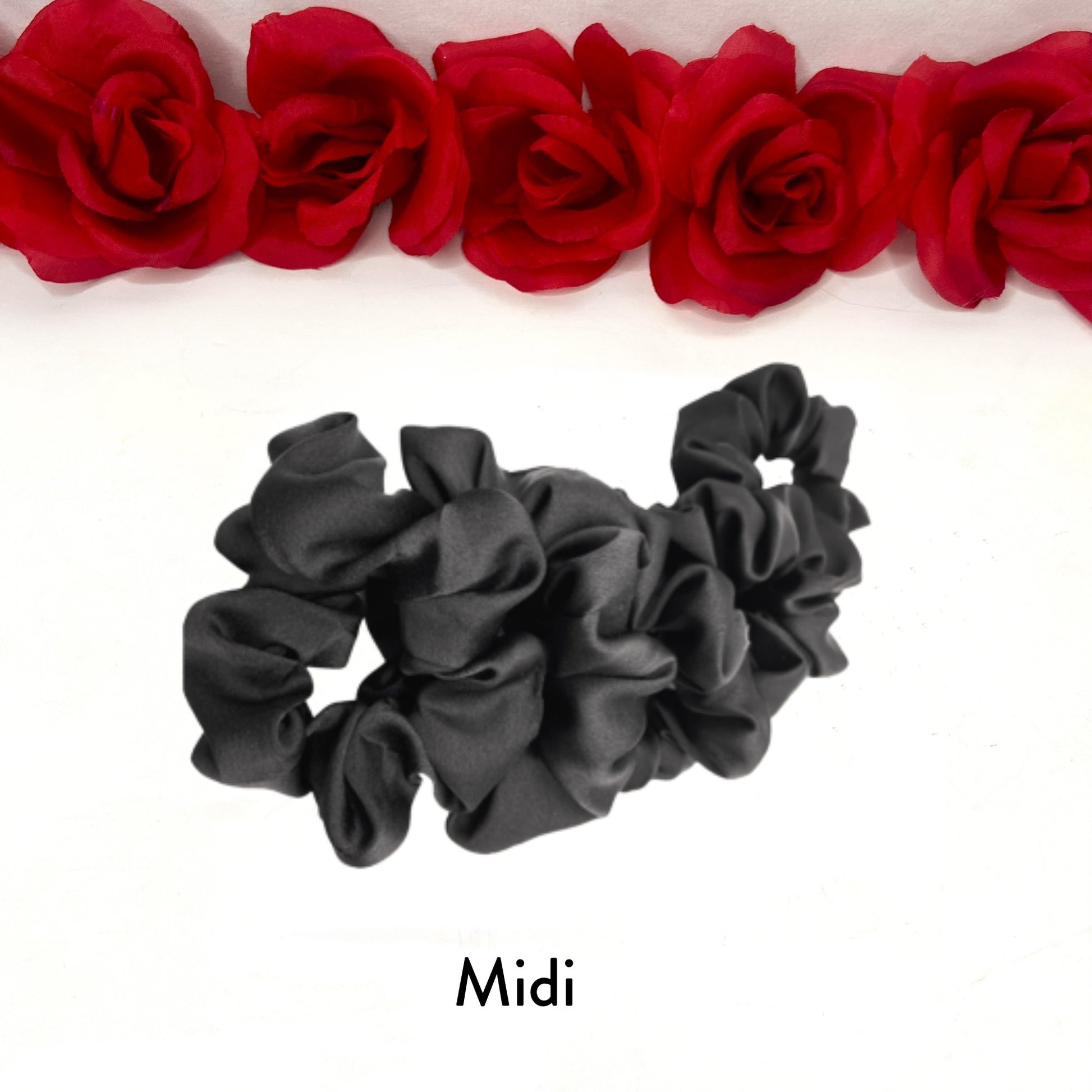 Silk Scrunchie *Noir - Scarlett Hair Extensions