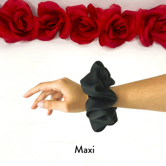 Silk Scrunchie *Noir - Scarlett Hair Extensions